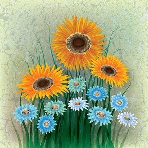 抽象花卉圖養護管理工程 藝術與園藝的融合