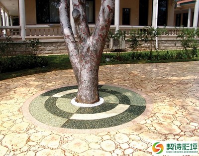 上海契詩壓模地坪與生態(tài)透水地坪 廠家直銷，打造綠色景觀新選擇